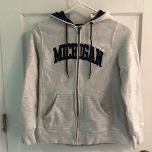Michigan zip-up hoodie